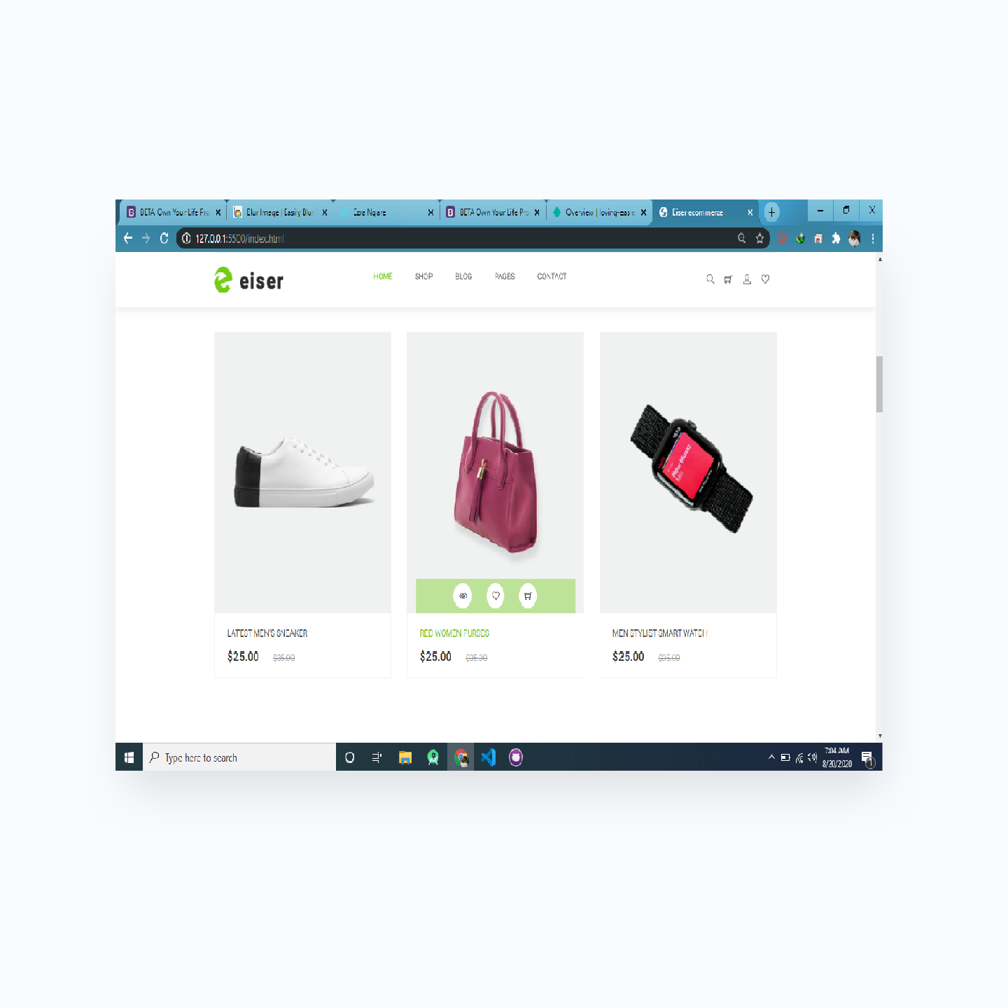 Eiser project screenshot