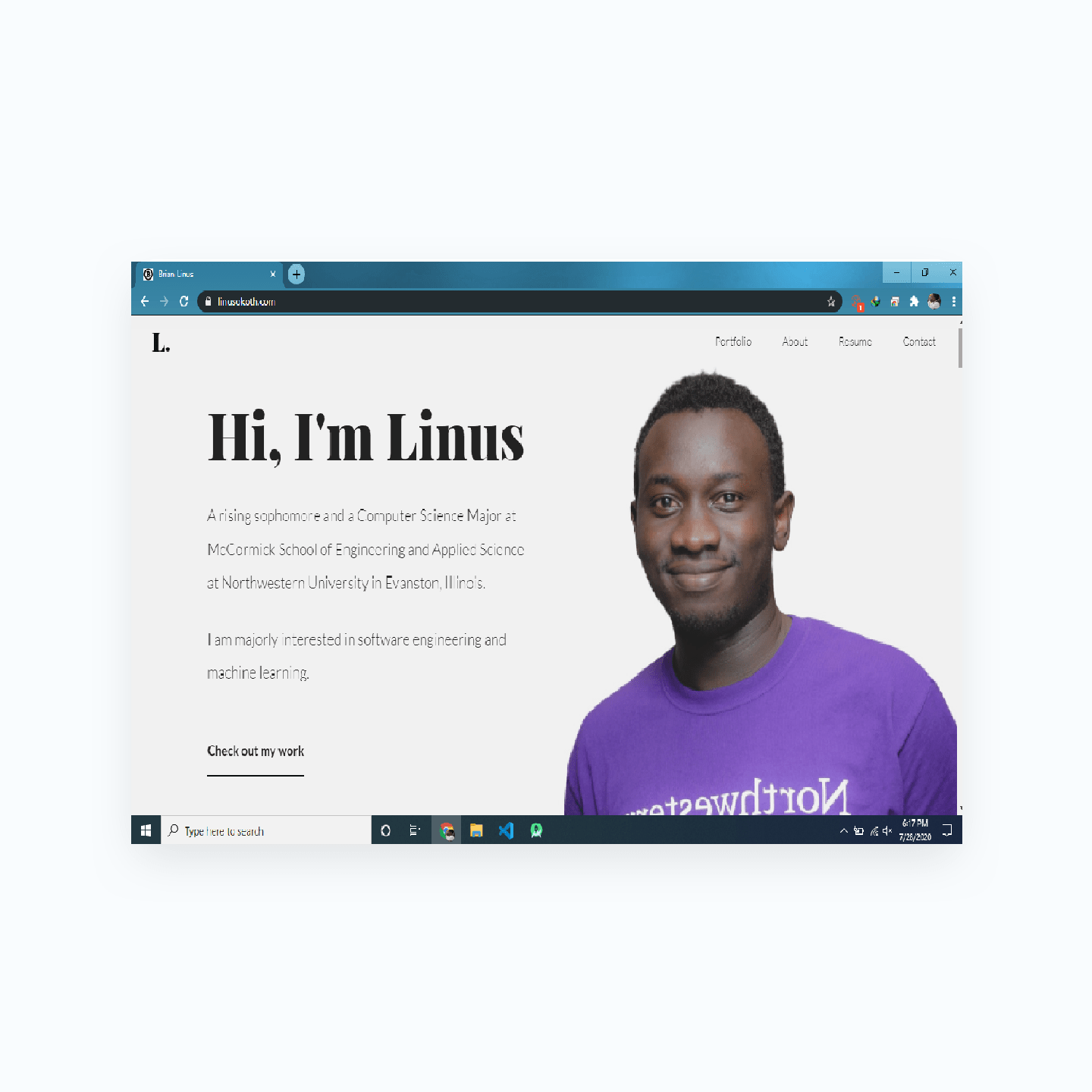 Linus Okoth website project