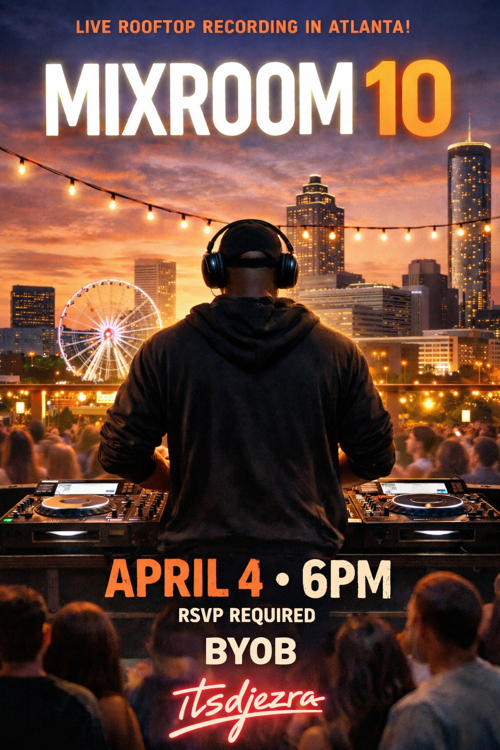 Mixroom 10 event poster